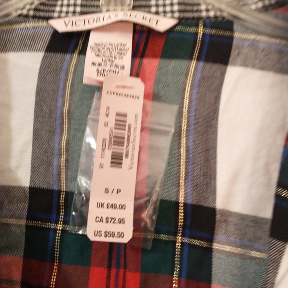 Victoria Secret Plaid Romper SP - Picture 3 of 8